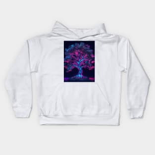 Beautiful neon tree Kids Hoodie